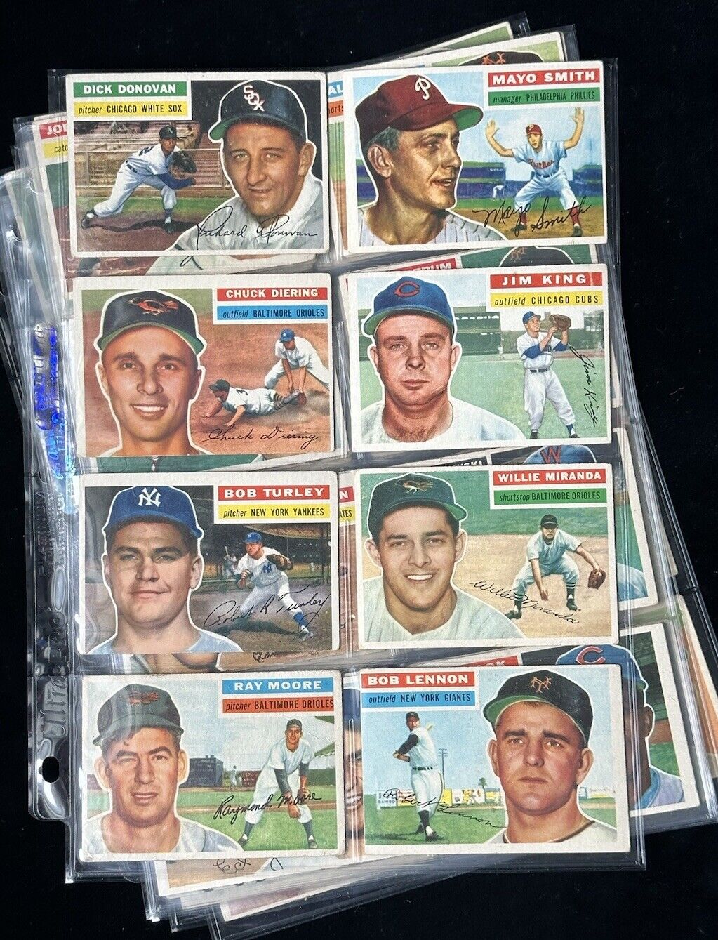 1956 Topps Baseball Starter Set Lot of 48 Different Gray Backs Overall VG/VG-EX