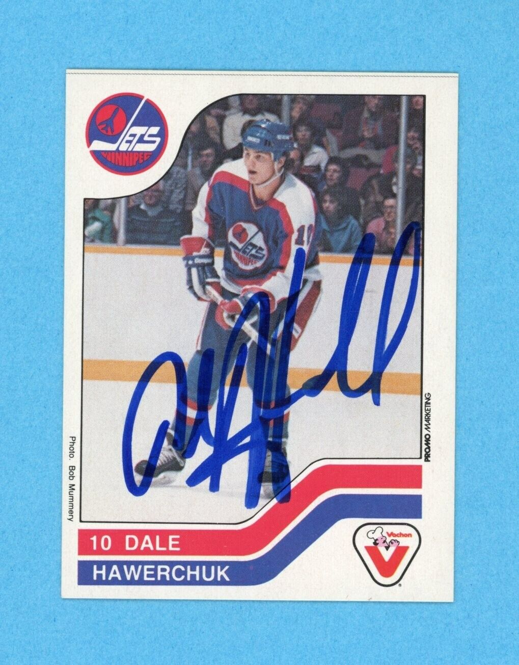 Dale Hawerchuk Winnipeg Jets 1983-84 Vachon #126 Autographed Hockey Card