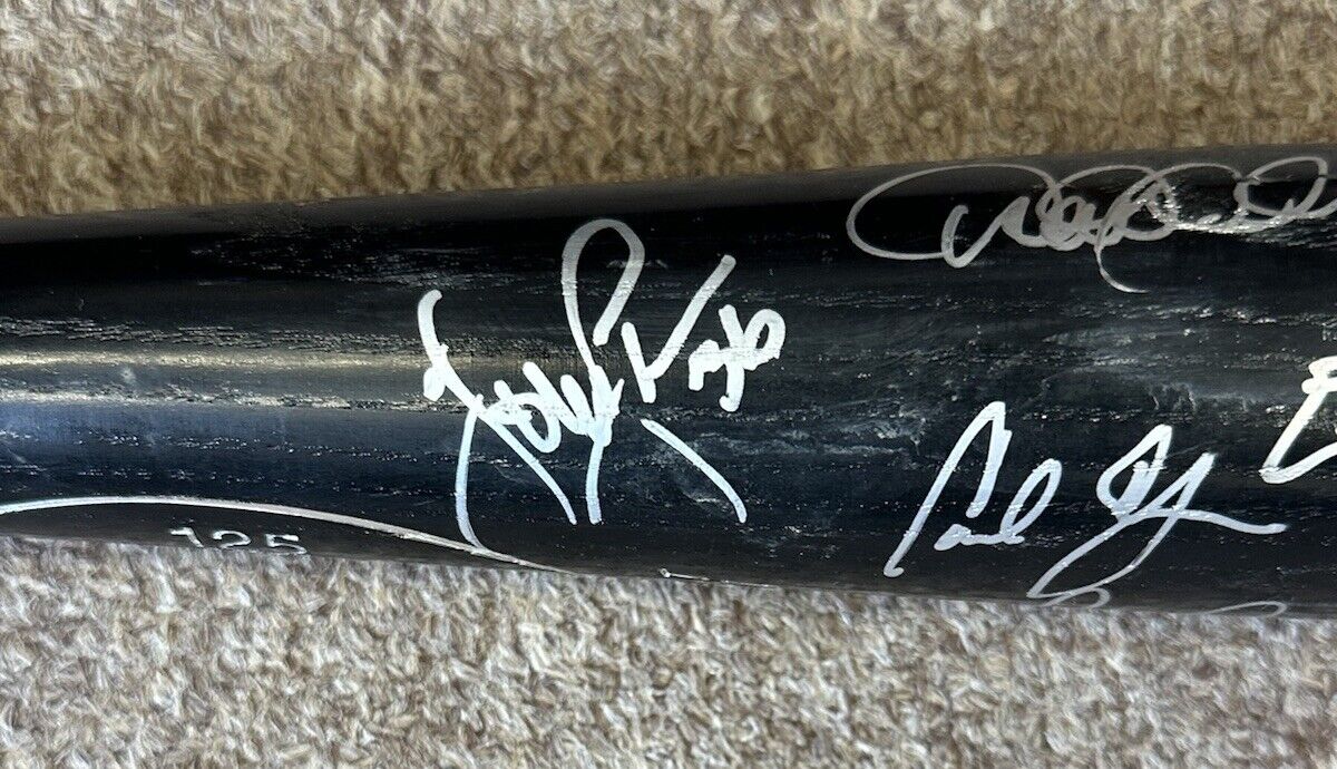 2004 A.L. All-Stars TEAM SIGNED 34” Bat 27 sigs w/ Jeter Mariano Ichiro Ortiz  +