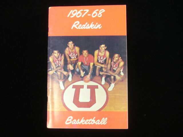 1967 - 1968 University of Utah Redskins Basketball Press Guide EX+