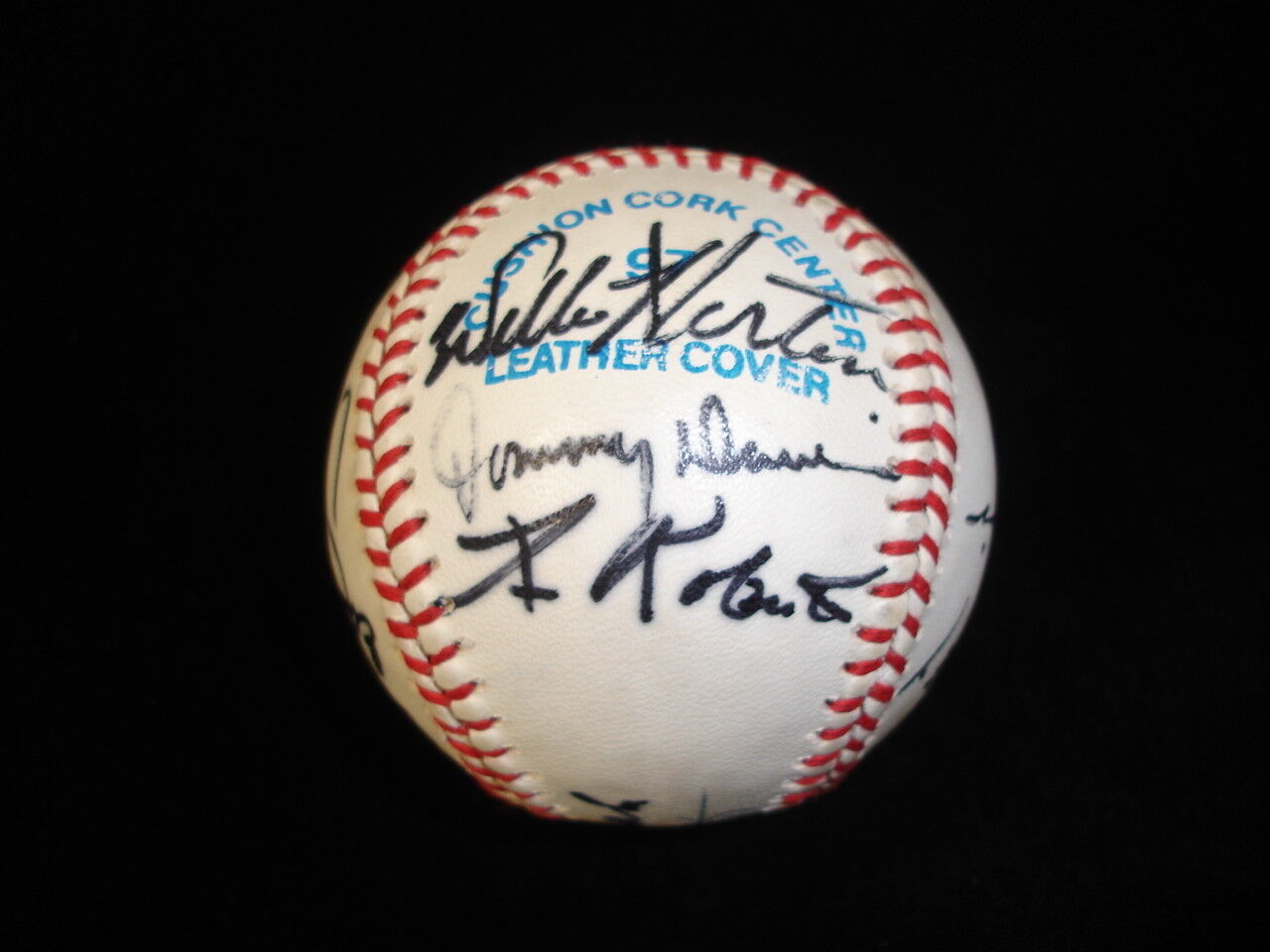 Baseball Stars & Hall of Famers Multi Signed Baseball 12 sigs Spahn Slaughter