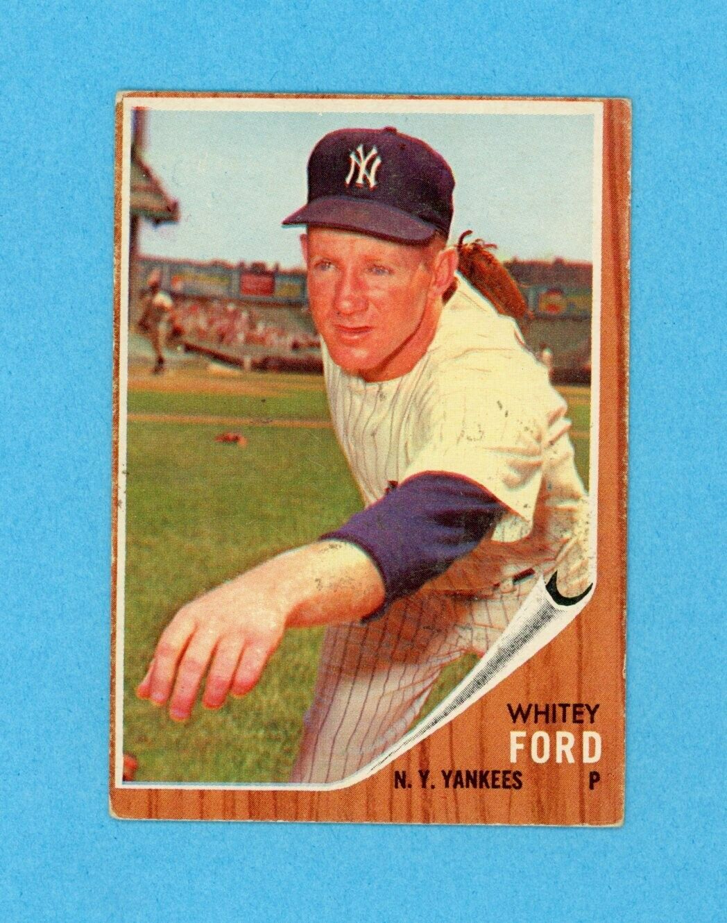 1962 Topps #310 Whitey Ford New York Yankees Baseball Card Vg/Ex o/c