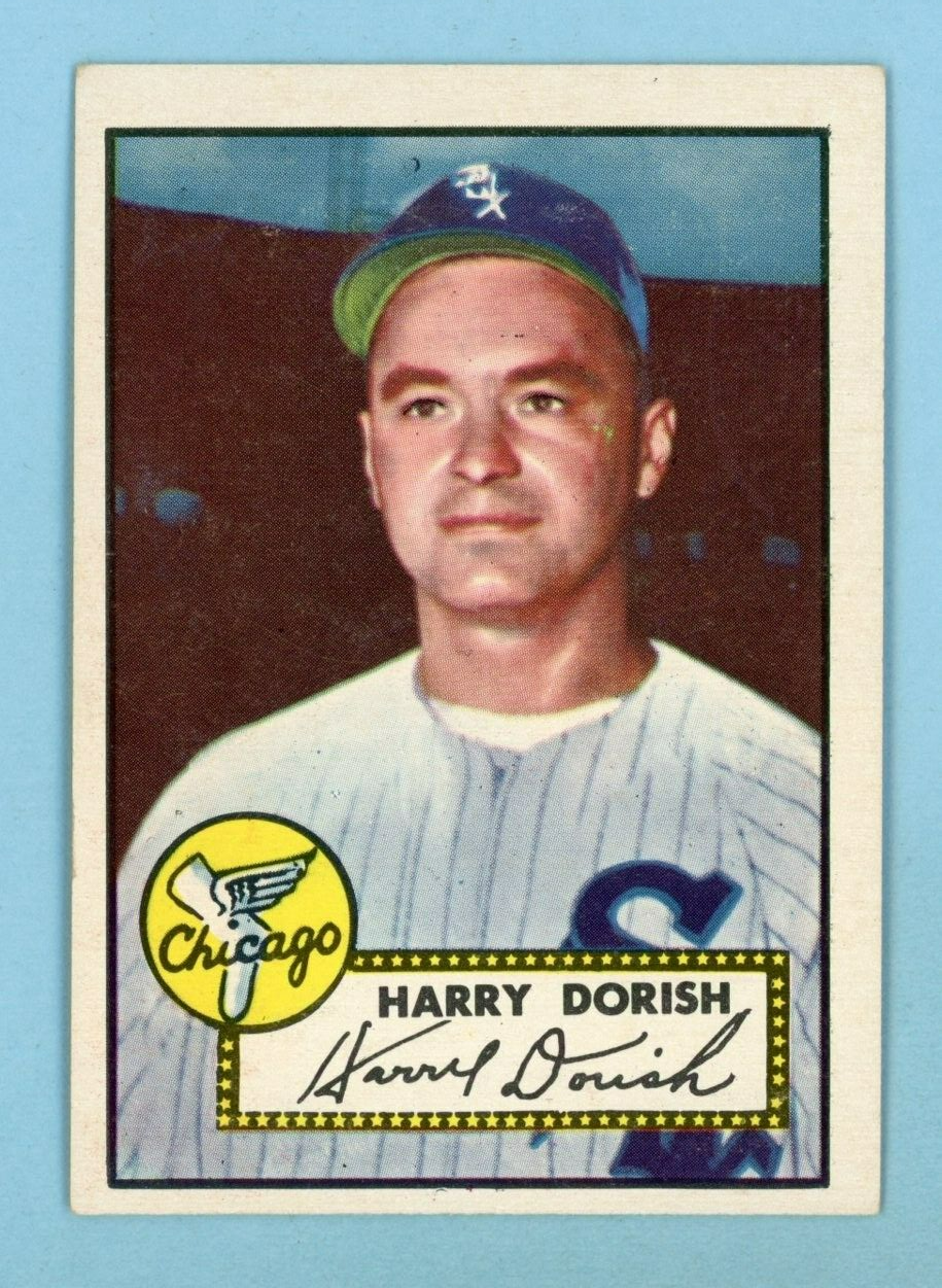 1952 Topps #303 Harry Dorish White Sox Semi-High Number Baseball Card E/E+ wc tr