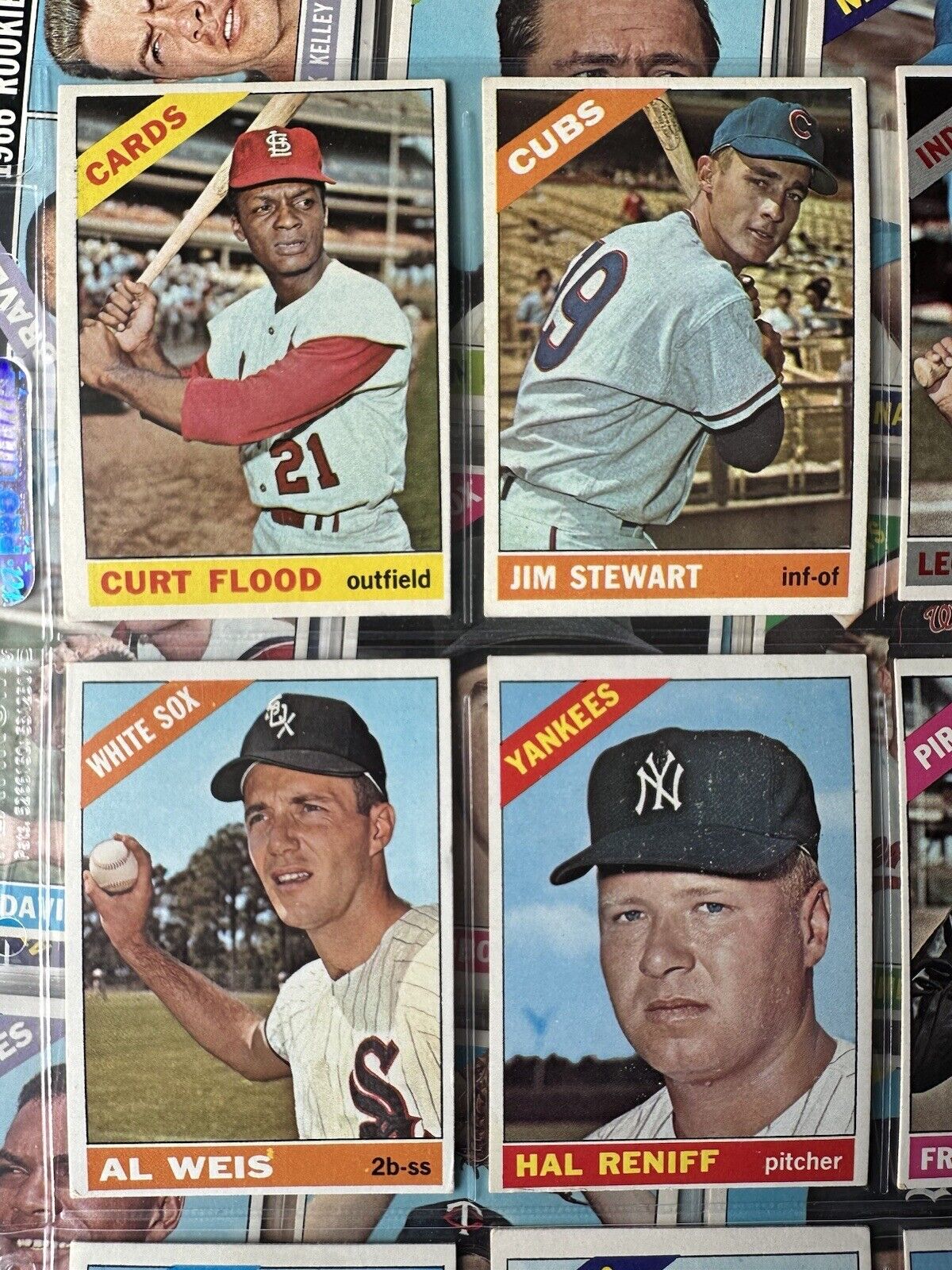 1966 Topps Baseball Starter Set / Lot of 279 Different w/ Semi-Stars   Solid EX