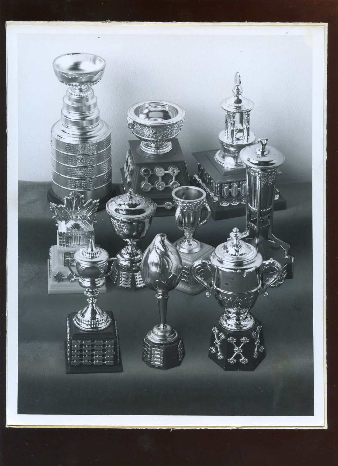 NHL Hockey Trophies 8 X 10 Photo