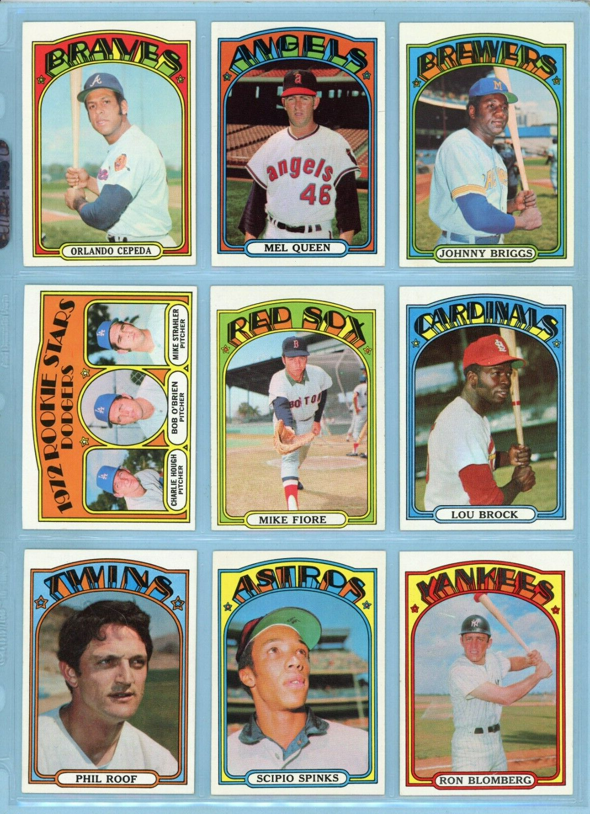 1972 Topps Baseball Starter Set Lot of 452 Different (#1-525 range w/ Stars) EM