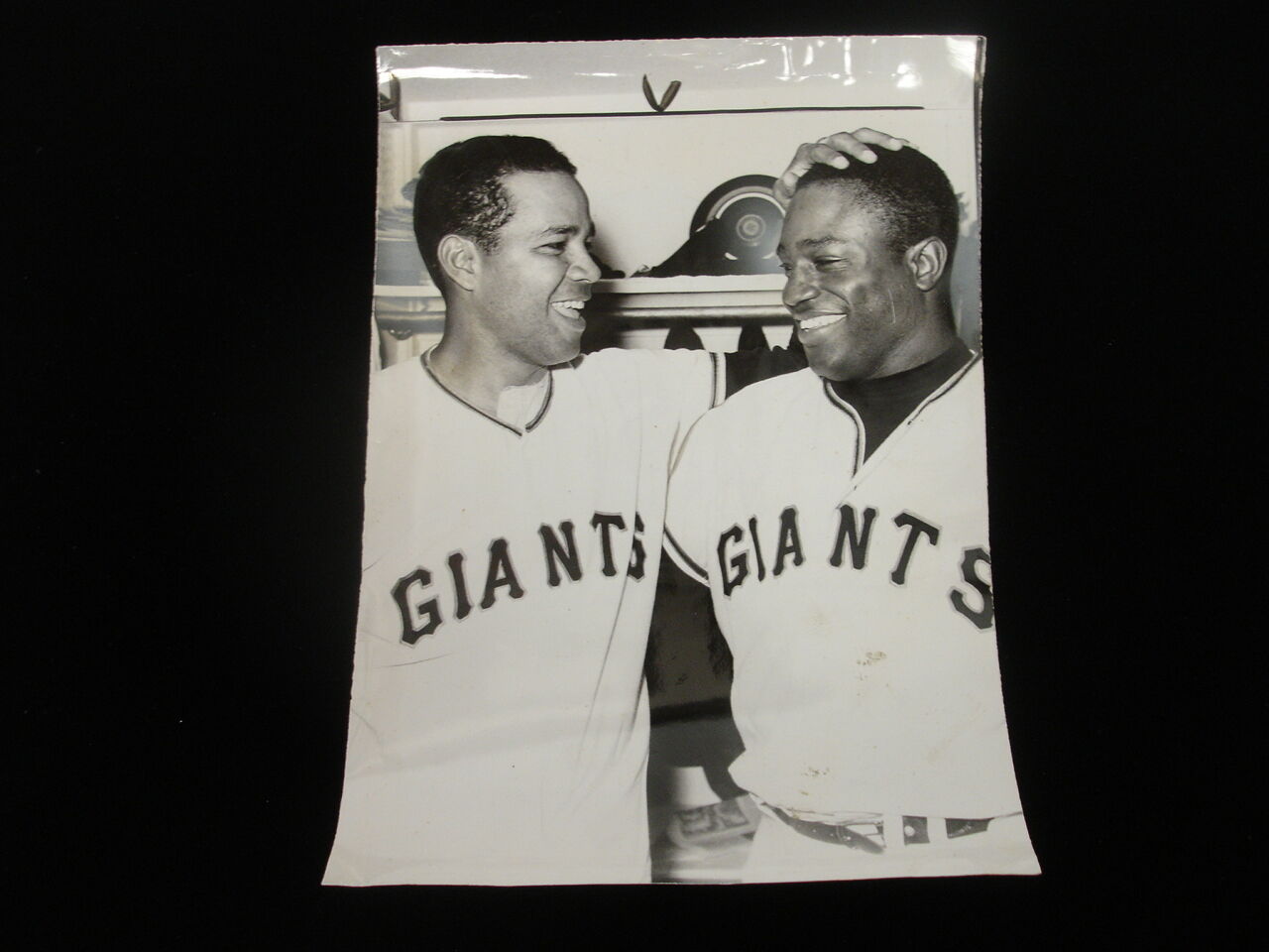 1968 Juan Marichal & Jim Hart Original Wire Photograph - 8" x 11 + 1/2" 