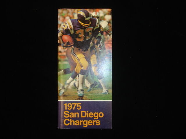 1975 NFL San Diego Chargers Media Guide EX+