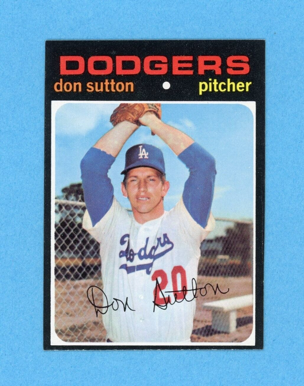 1971 Topps #361 Don Sutton Los Angeles Dodgers Baseball Card NM