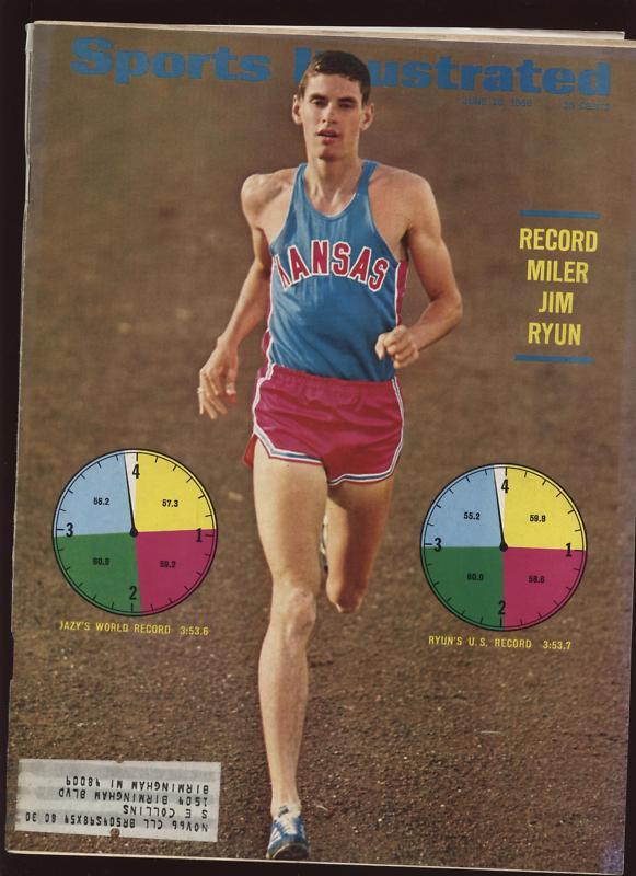 Jun 1966 Sports Illustrated Magazine Jim Ryun Cover EX+