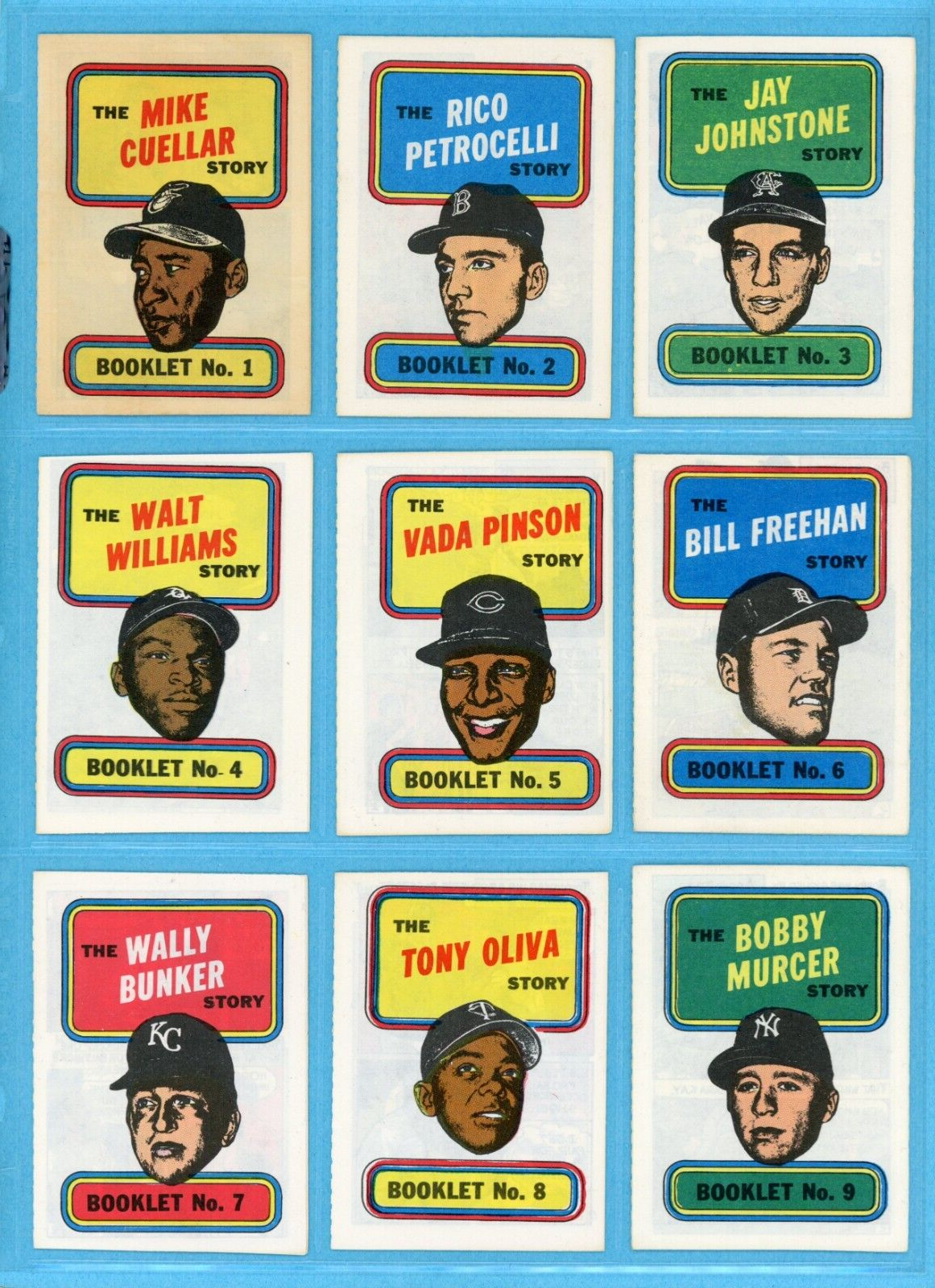 1970 Topps Story Booklets Complete Set of 24 Baseball Card Insert