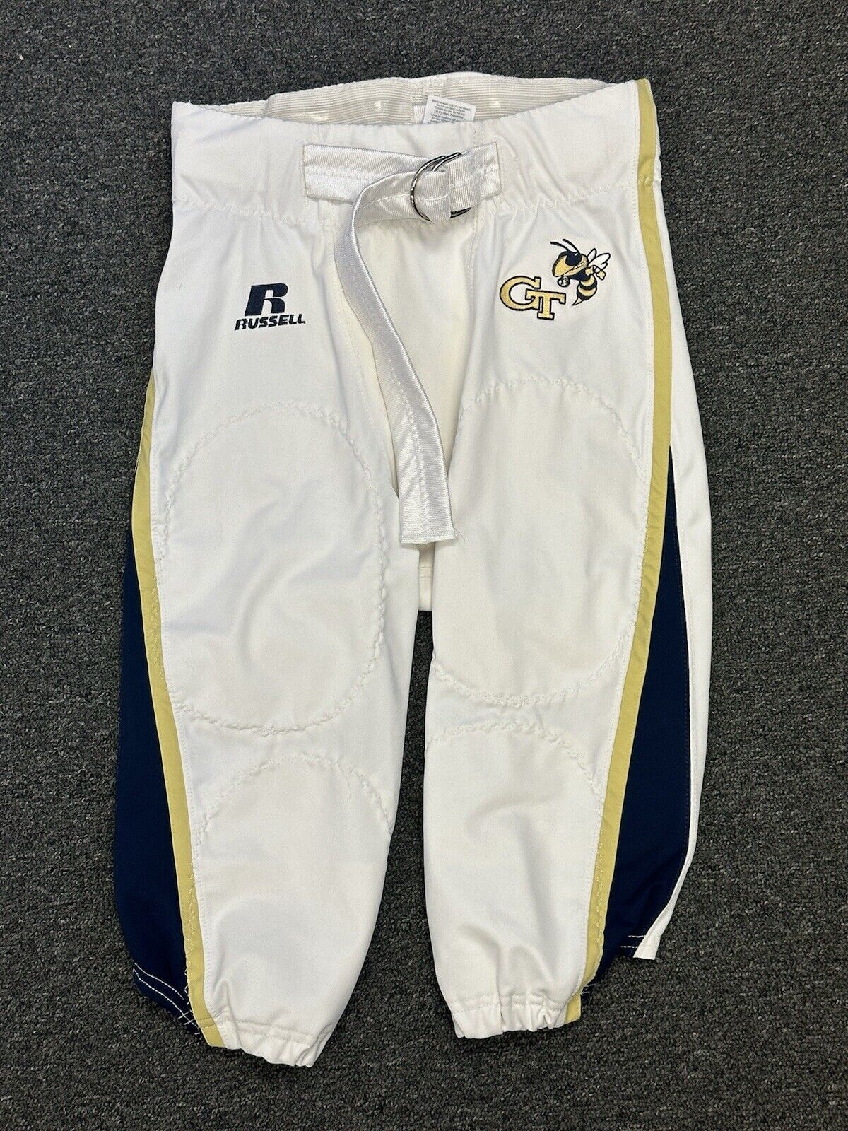 circa 2000’s Georgia Tech #83 GAME USED Russell NCAA College Football Pants