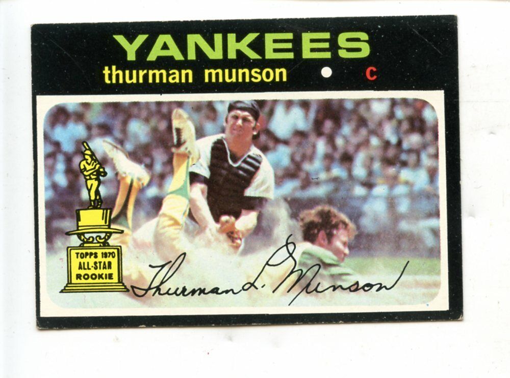 1971 Topps  Baseball Card #5 Thurman Munson 2nd Card New York Yankees EXMT