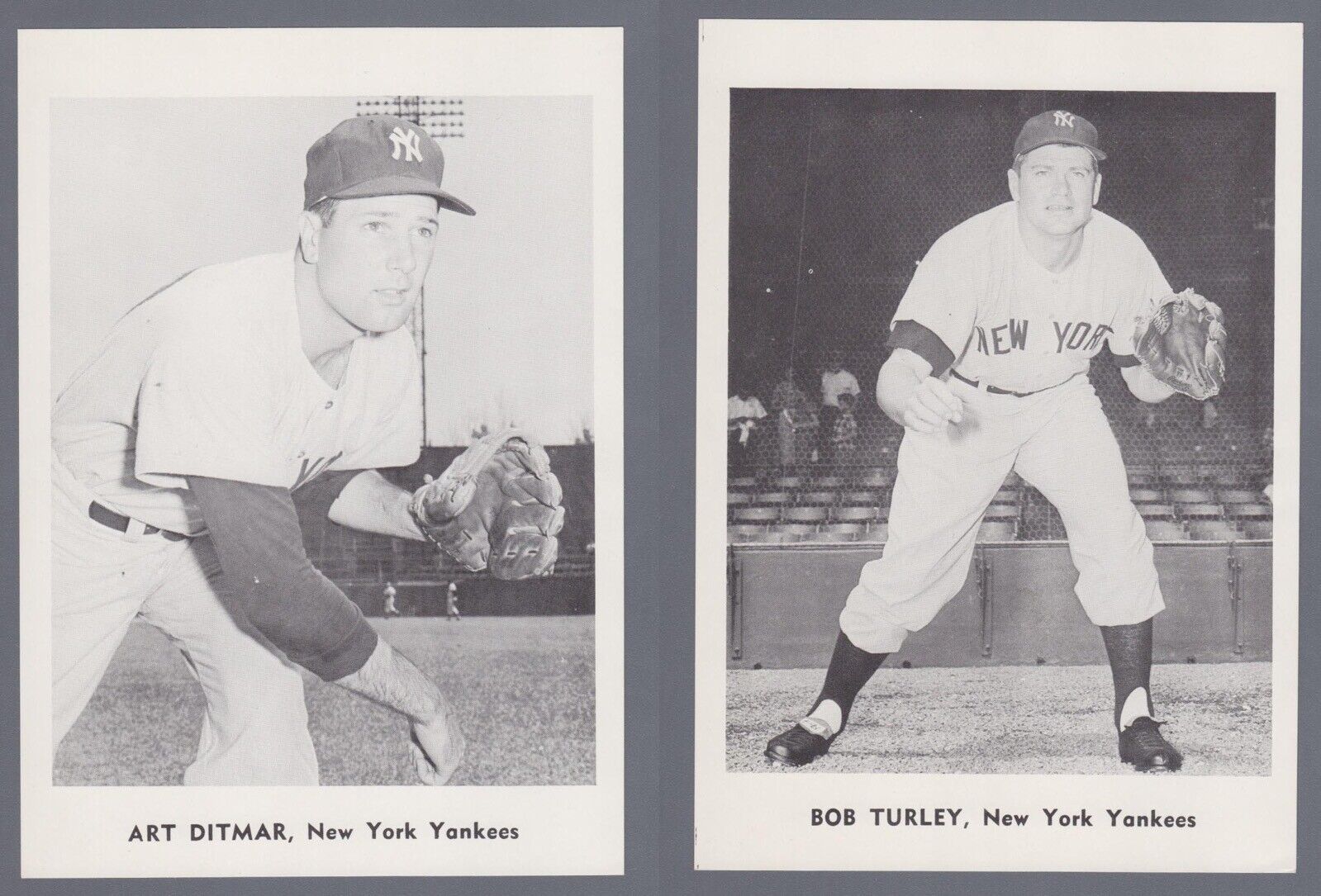 1961 Jay Publishing New York Yankee Photo Pack of 12 - Mantle, Maris, Ford, etc.