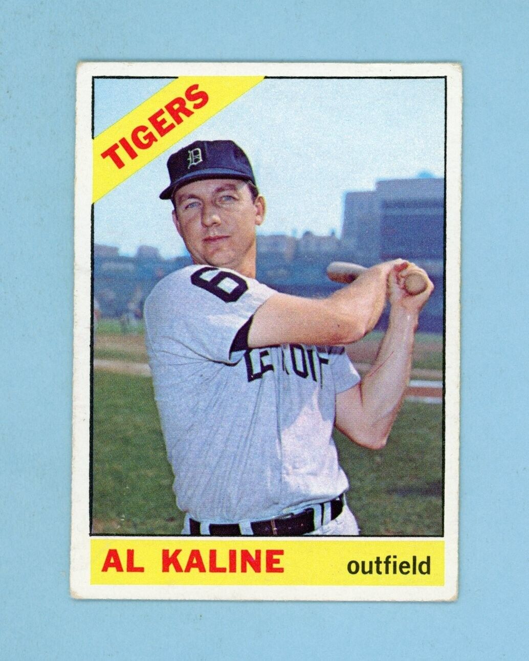 1966 Topps #410 Al Kaline Detroit Tigers Baseball Card Vg/Ex