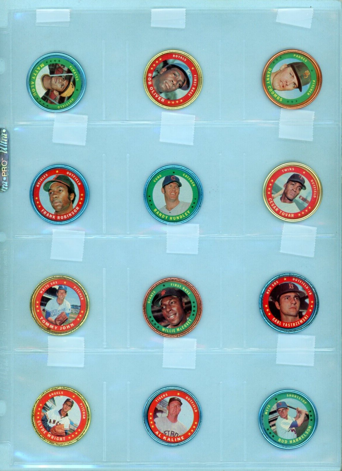 1971 Topps Coins Starter Set Lot of 81 Different Coins Vg/Ex - EX