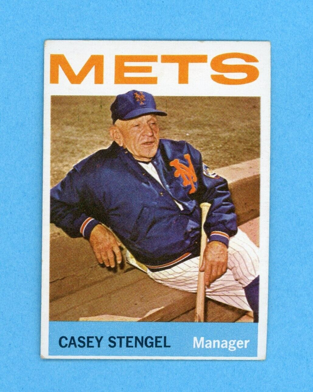 1964 Topps #324 Casey Stengel New York Mets Baseball Card EX