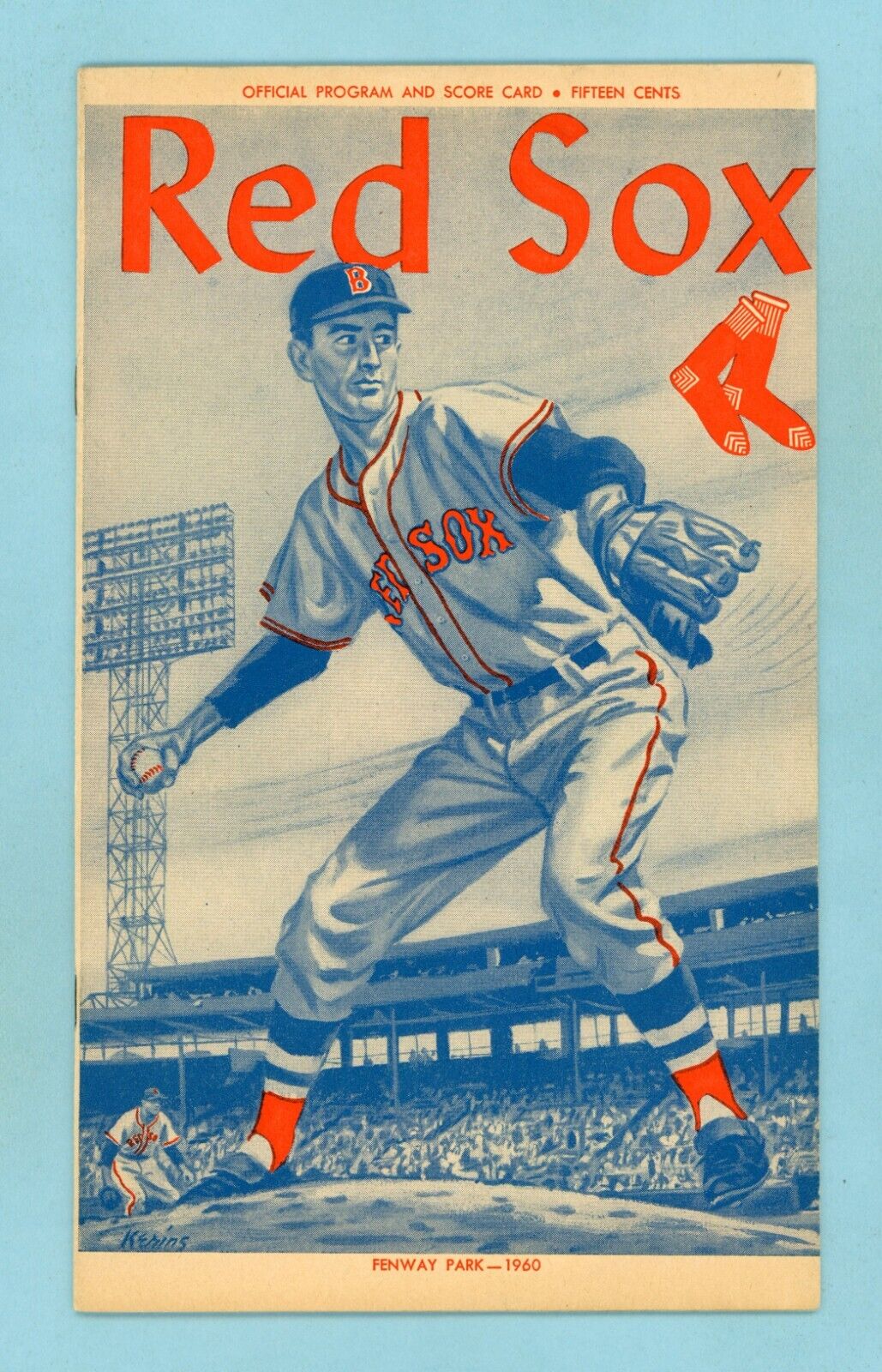 June 7, 1960 Cleveland Indians vs Boston Red Sox at Fenway Park Program