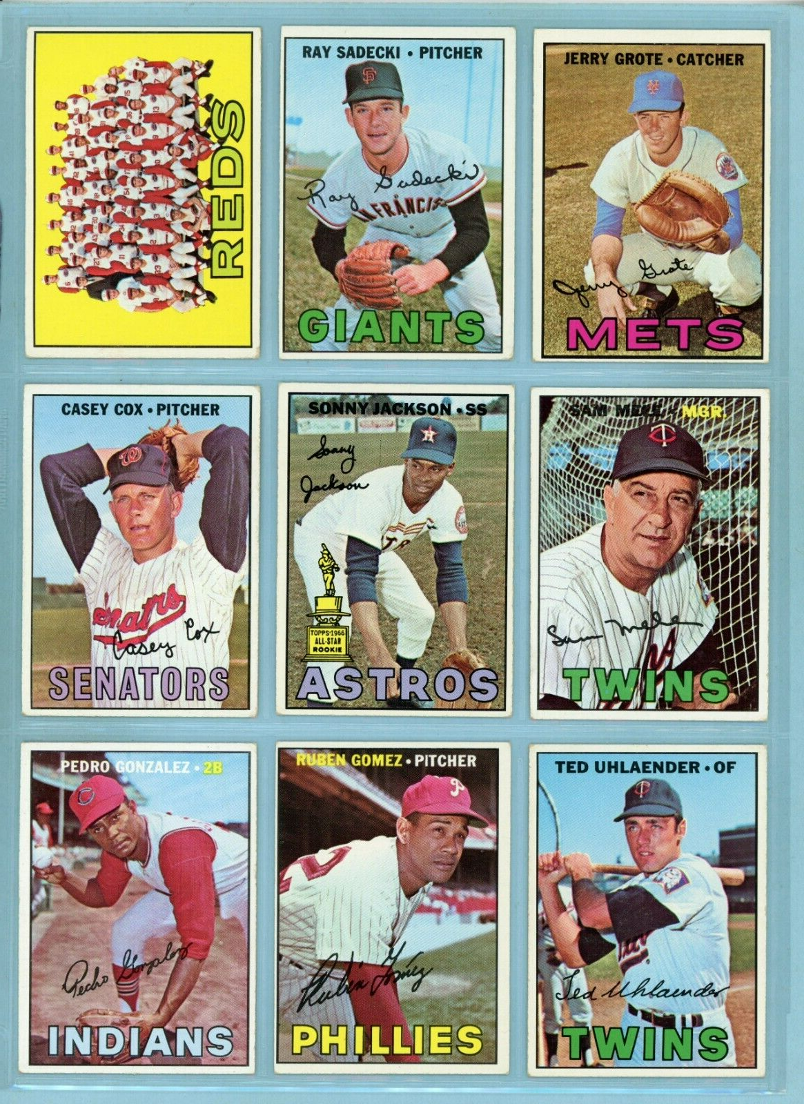 1967 Topps Starter Set Lot of 212 Different Baseball Cards Vg/Ex - EX