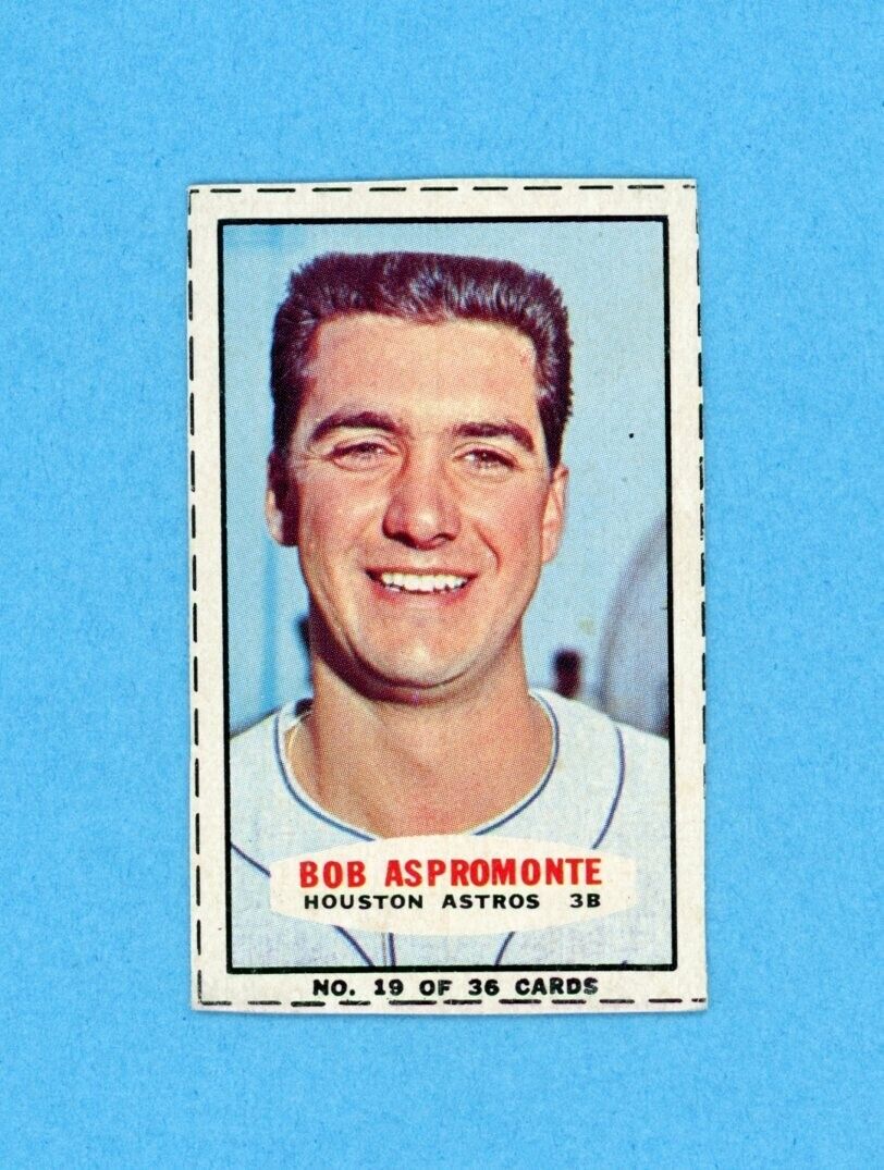 1965 Bazooka #19 Bob Aspromonte Houston Astros Baseball Card