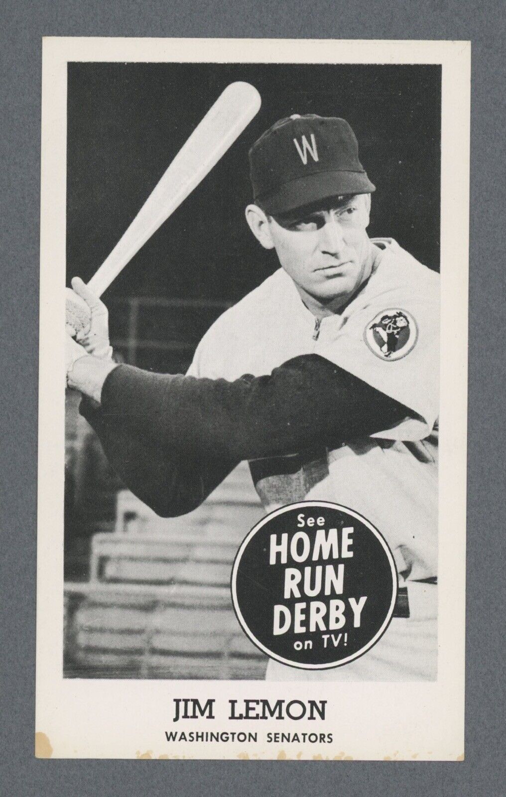 1959 Home Run Derby Jim Lemon • VG with staining