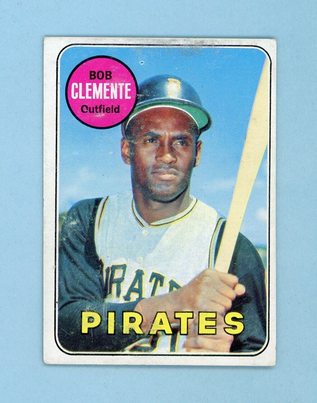 1969 Topps #50 Roberto Clemente Pittsburgh Pirates Baseball Card EX