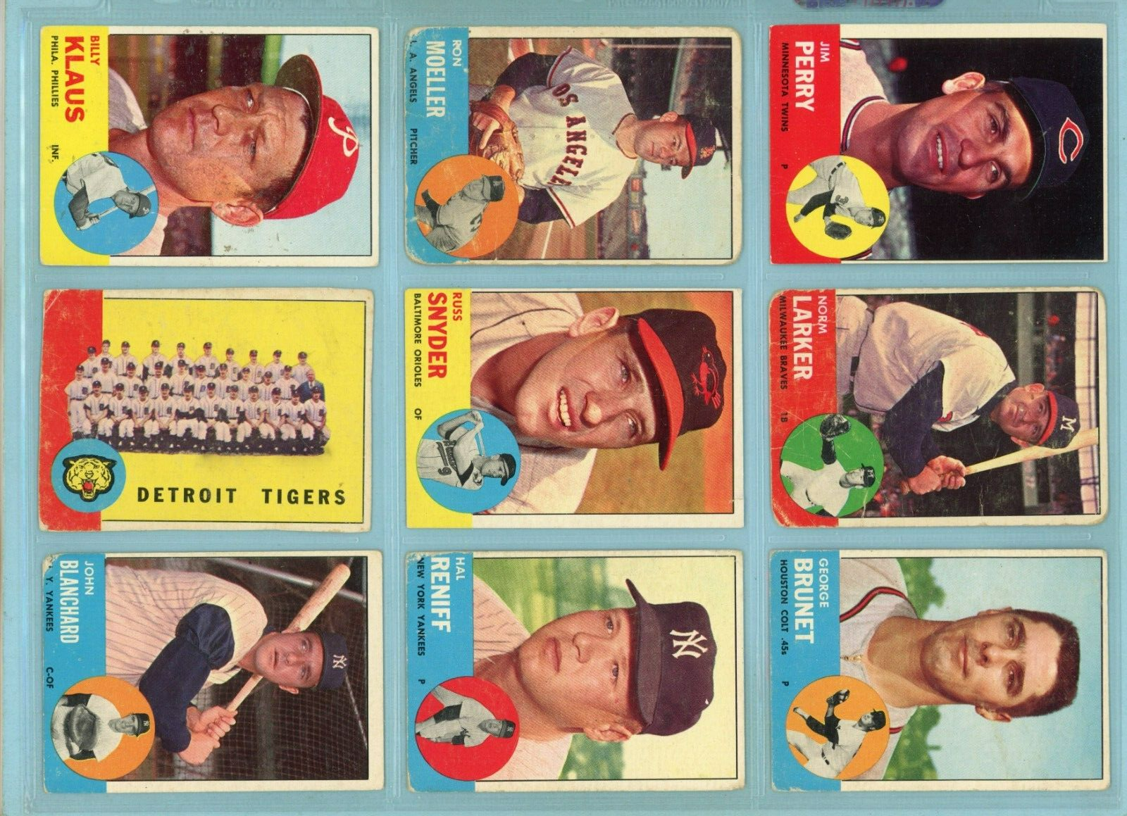 1963 Topps Starter Set Lot of 34 Different High Number Baseball Cards Low Grade