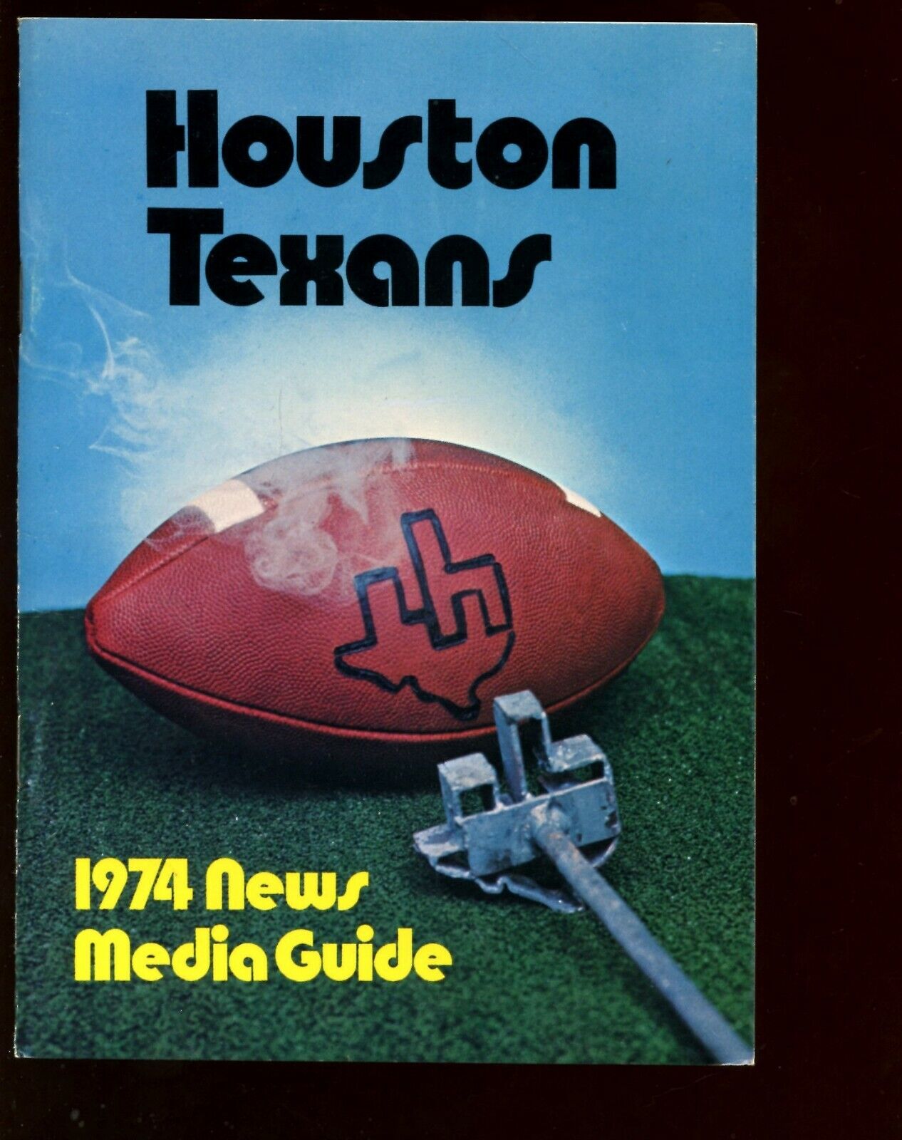 1974 WFL Football Houston Texans Media Guide NRMT