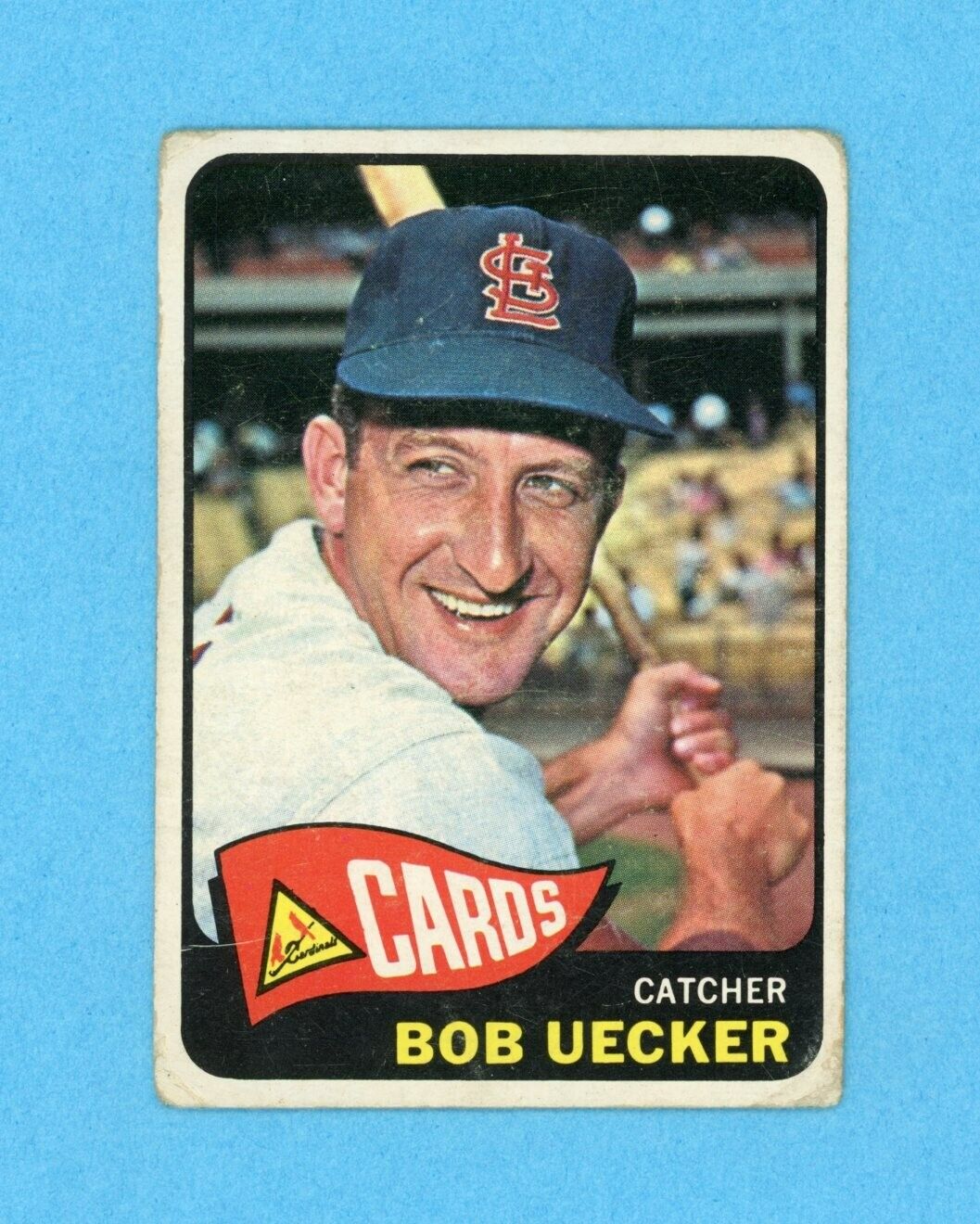 1965 Topps #519 Bob Uecker St. Louis Cardinals Baseball Card G