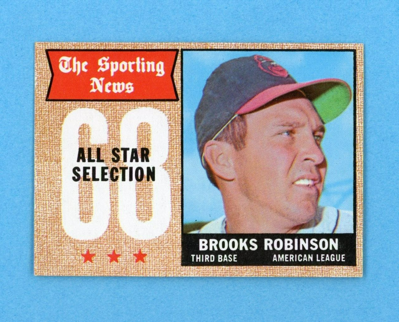 1968 Topps #365 Brooks Robinson All-Star Baltimore Orioles Baseball Card EM - NM