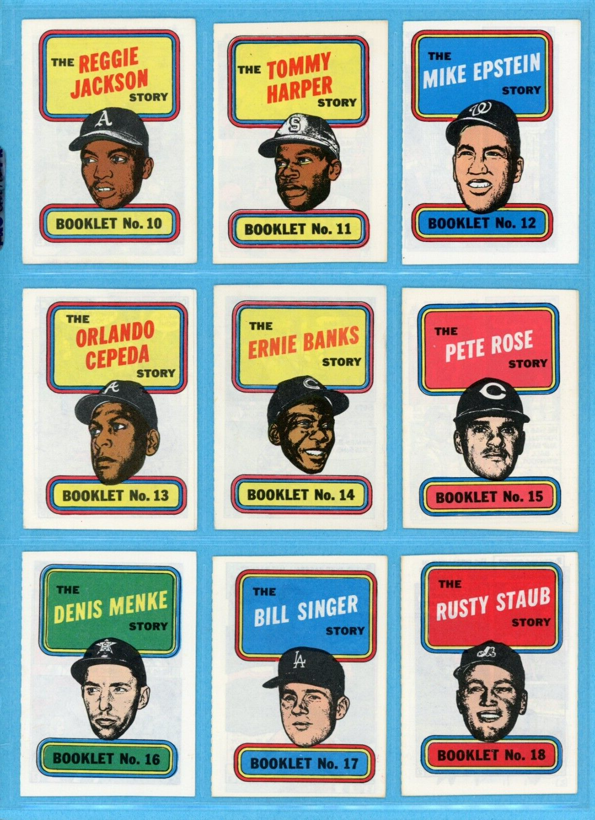 1970 Topps Story Booklets Complete Set of 24 Baseball Card Insert