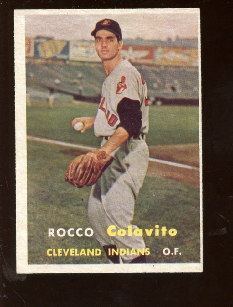 1957 Topps Baseball Card #212 Rocco Colavito Rookie