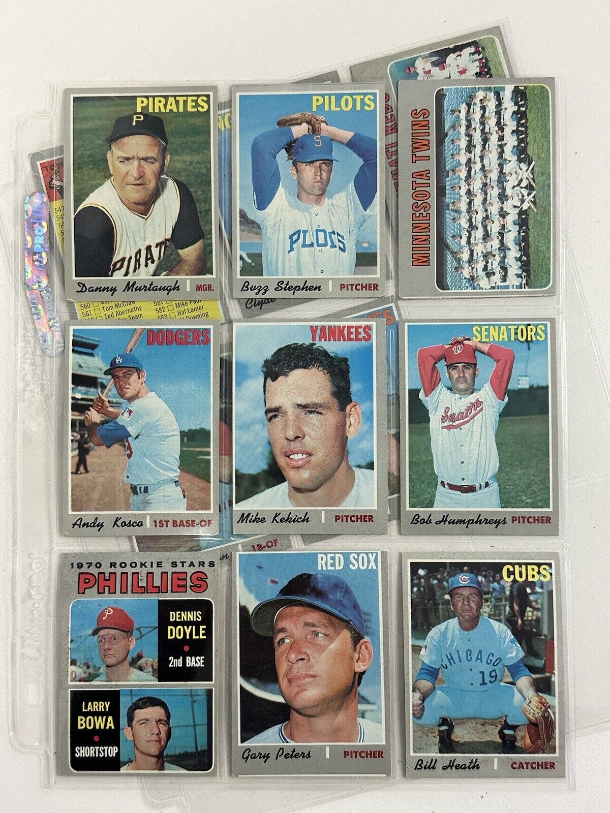 1970 Topps Baseball Starter Set / Lot of 484 Different w/ HOFers - VG-EX/EX