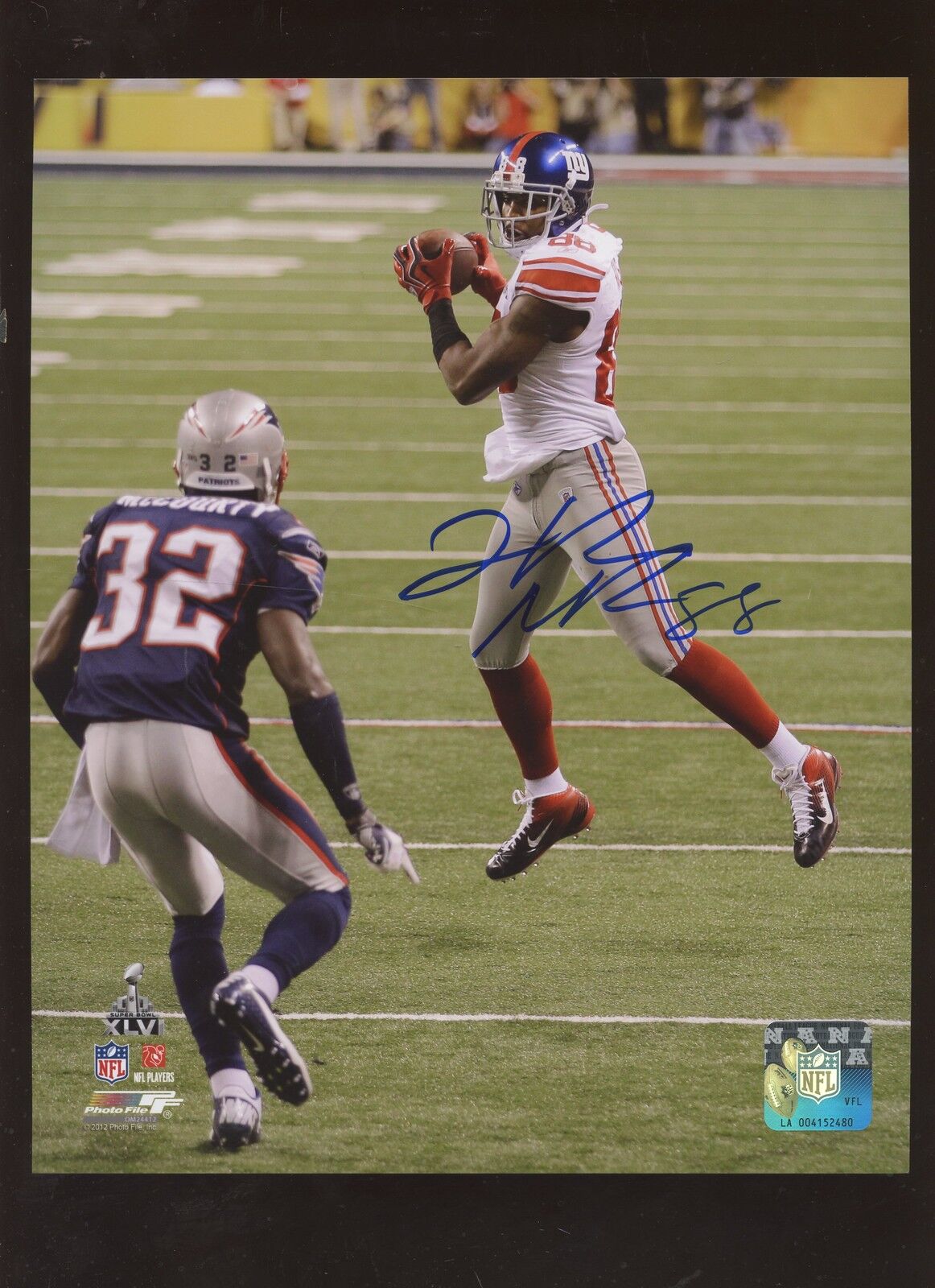 Hakeem Nicks #88 New York Giants Autographed Photo Hologram