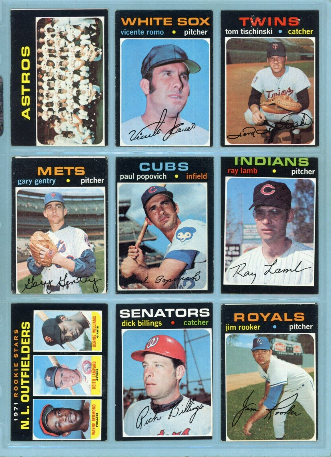 1971 Topps Starter Set Lot of 102 Different High Number Baseball Cards mxed grds