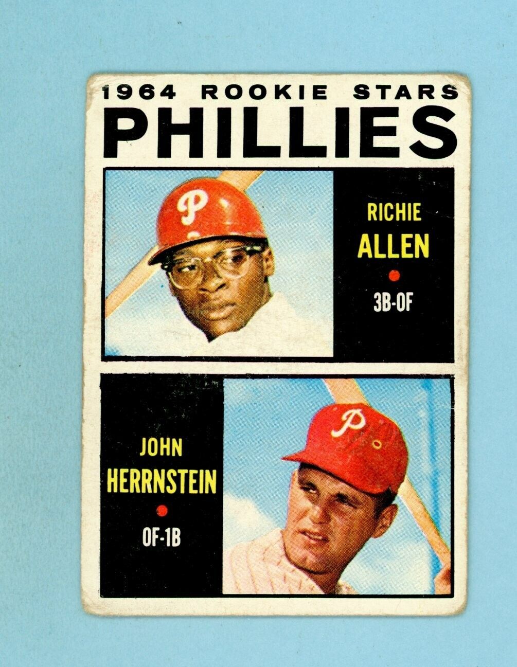 1964 Topps #243 Richie Allen Philadelphia Phillies Rookie Baseball Card LG