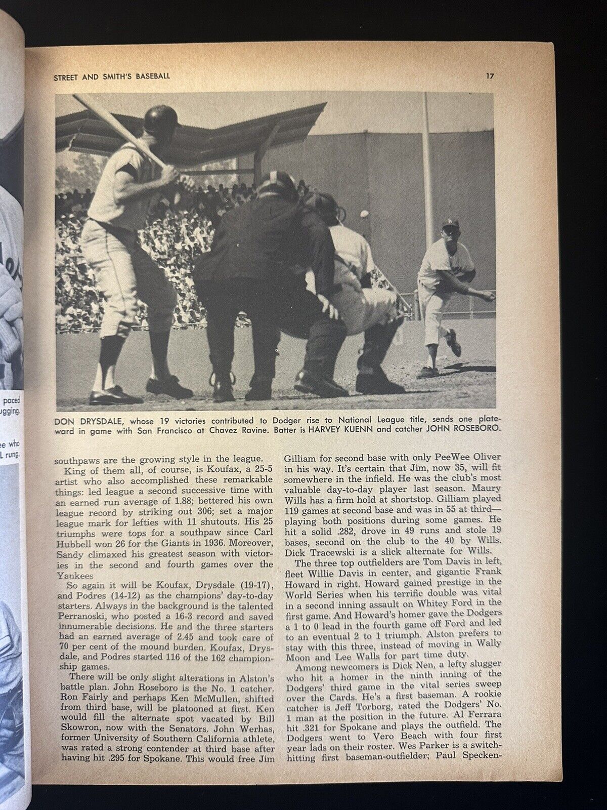 1964 Street and Smith’s Baseball Yearbook Mickey Mantle New York Yankees VG