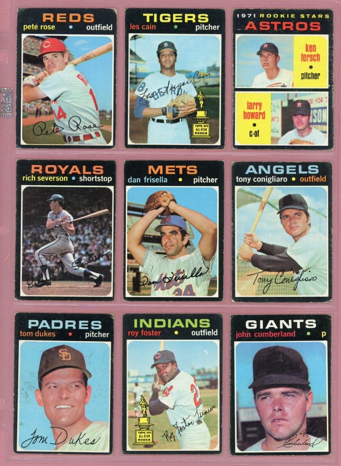 1971 Topps Starter Set Lot of 520 Diff Baseball Cards Series 1 thru 4 VG - VG+