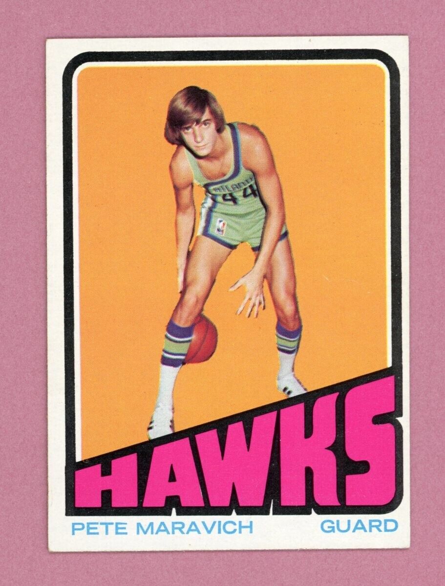 1972-73 Topps #5 Pete Maravich Atlanta Hawks Basketball Card EX++ - Ex/Mt