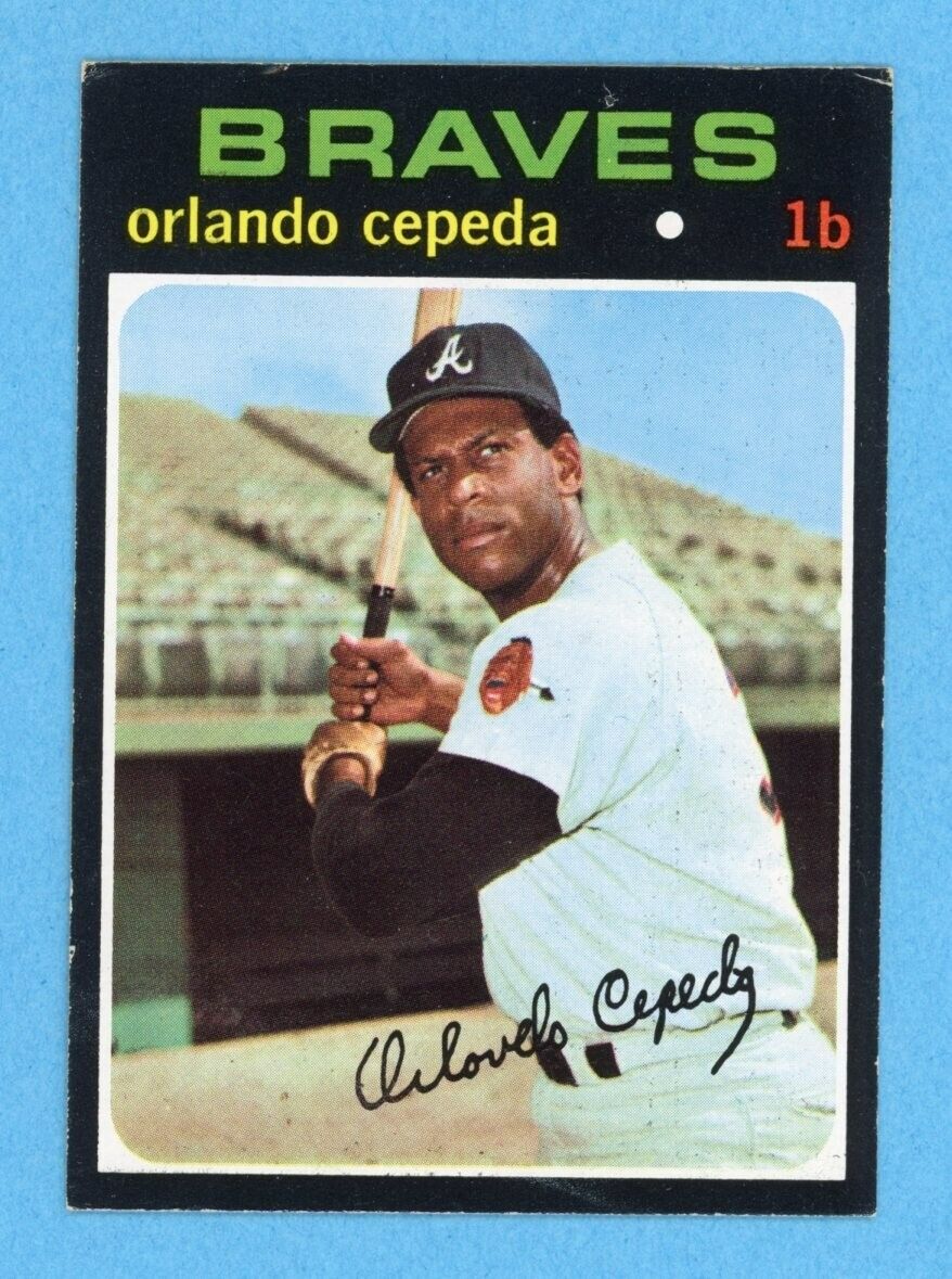 1971 Topps #605 Orlando Cepeda Atlanta Braves Semi-High Number Baseball Card EX+