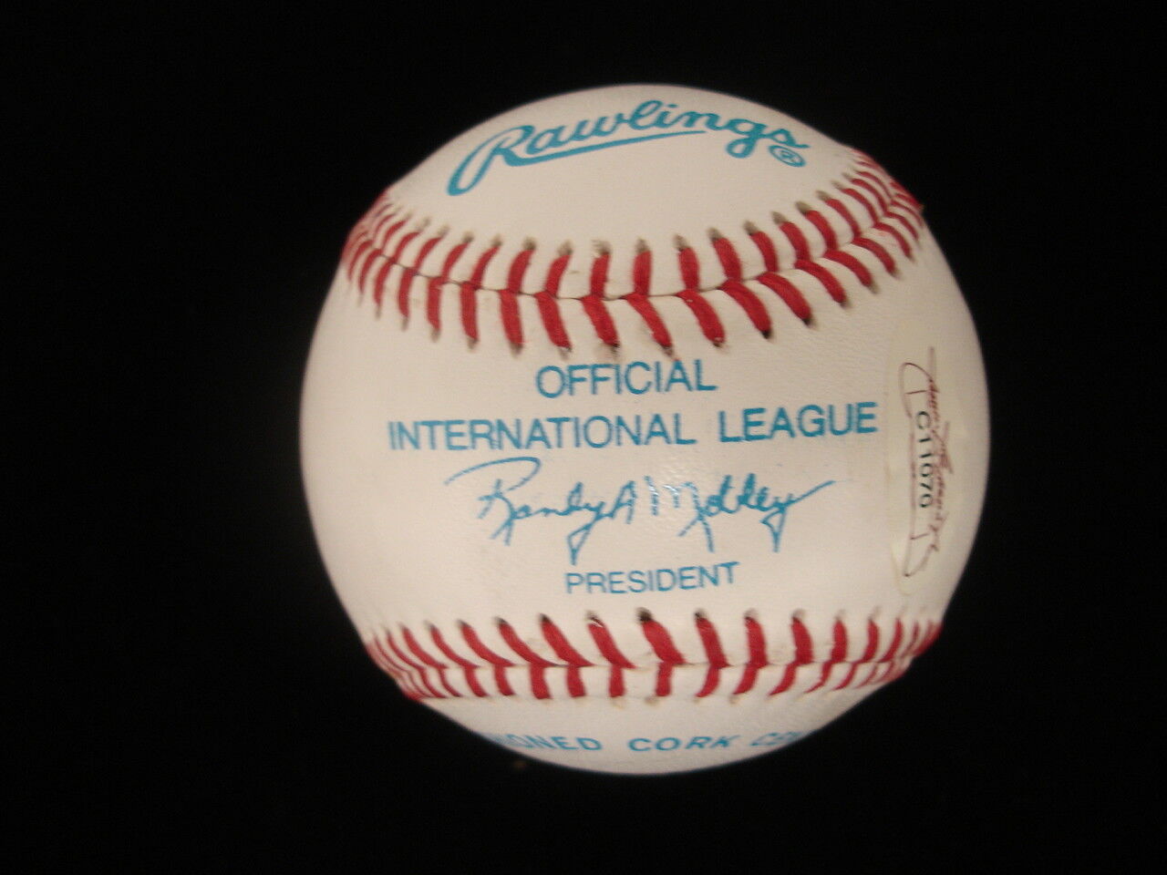 Tom Henrich Autographed International League Baseball - JSA