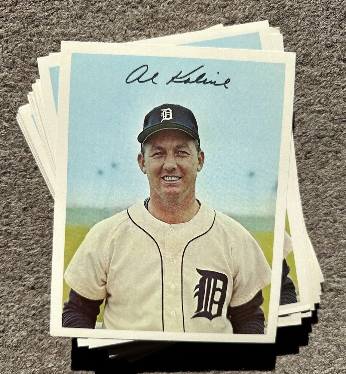 Lot of 57 1967 Dexter Press All-Stars Al Kaline Detroit Tigers Cards - EX to NM