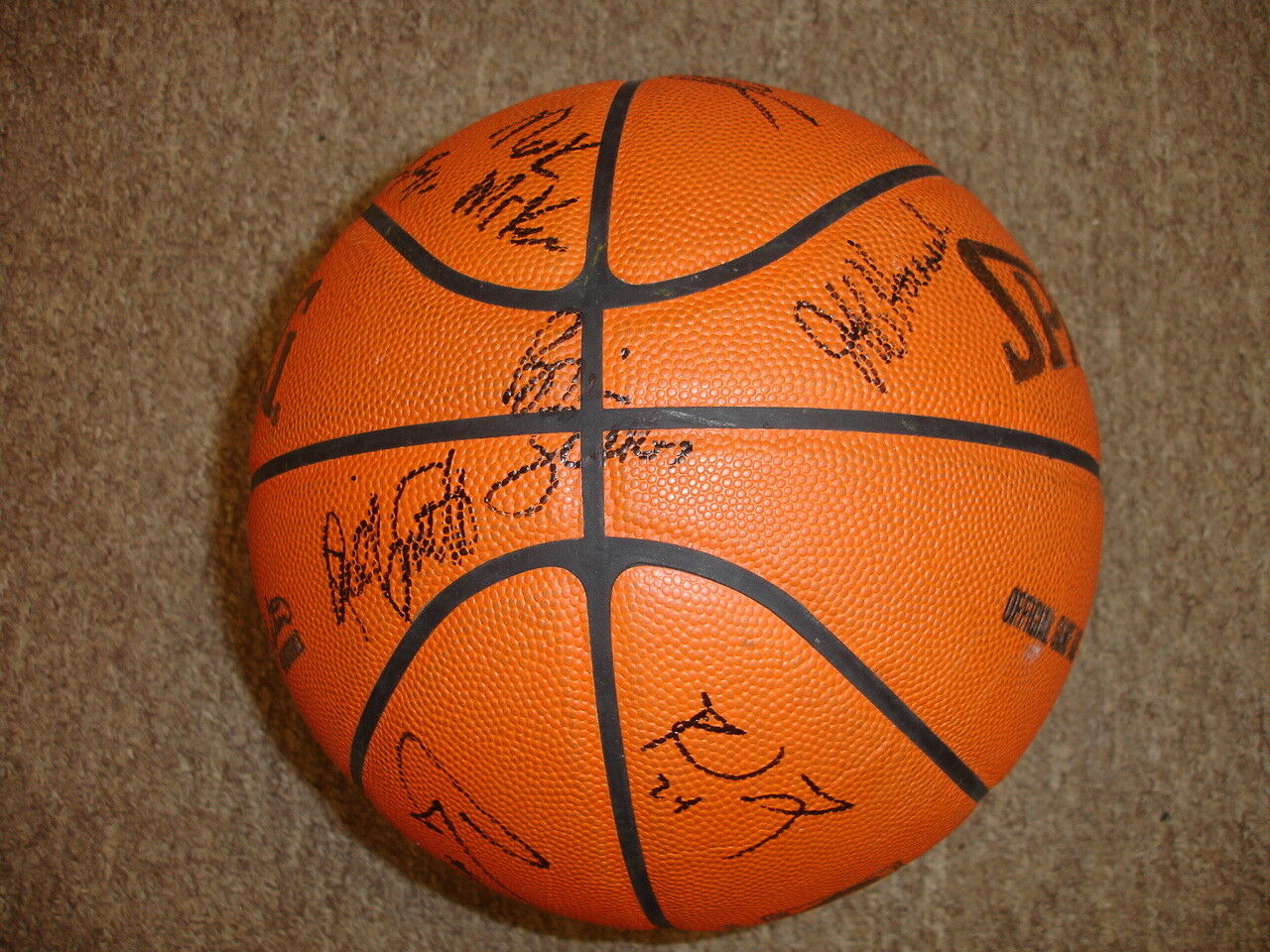 2010-11 Utah Jazz Team Signed Official NBA Basketball w/ LOA 19 signatures