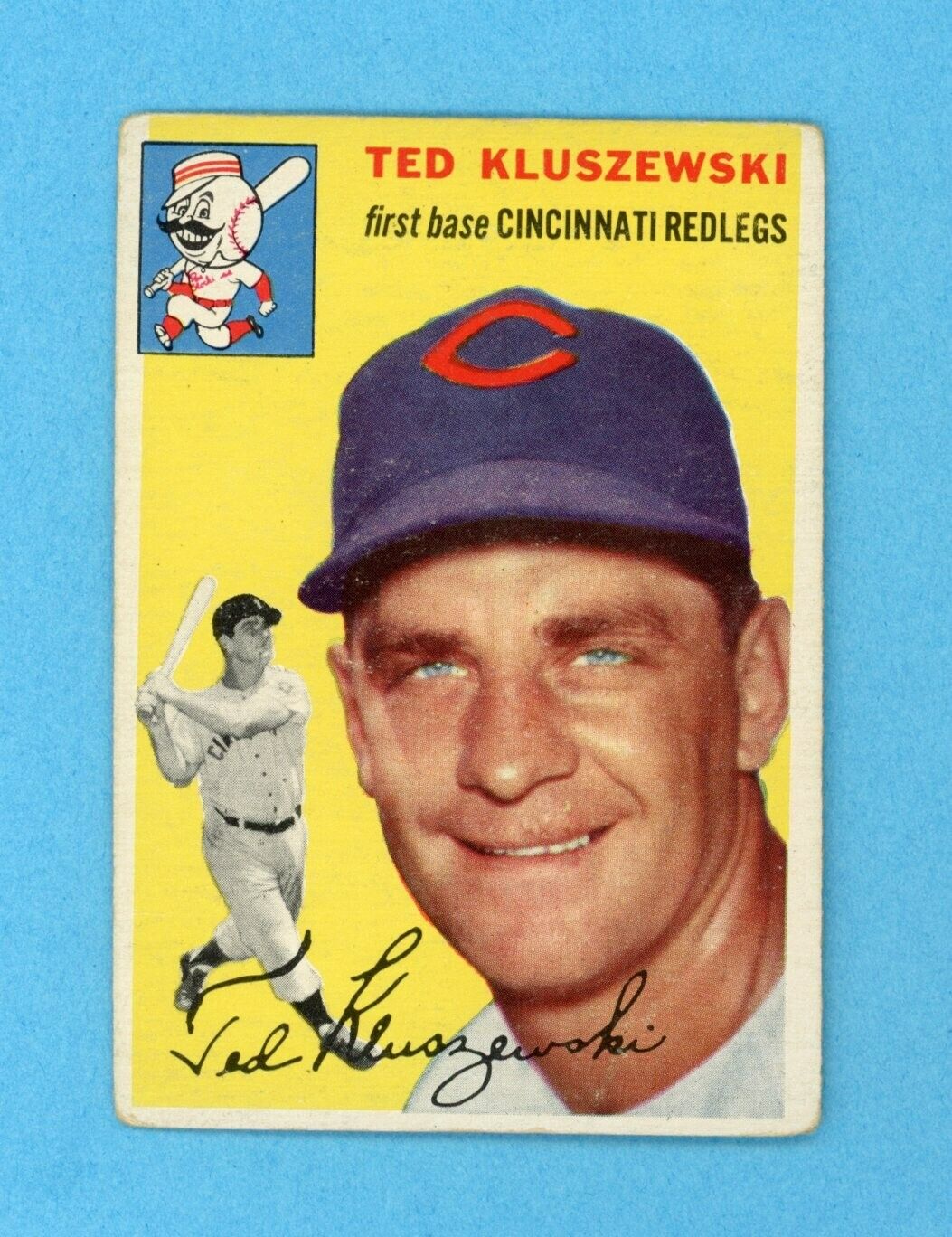 1954 Topps #7 Ted Kluszewski Cincinnati Redlegs Baseball Card VG