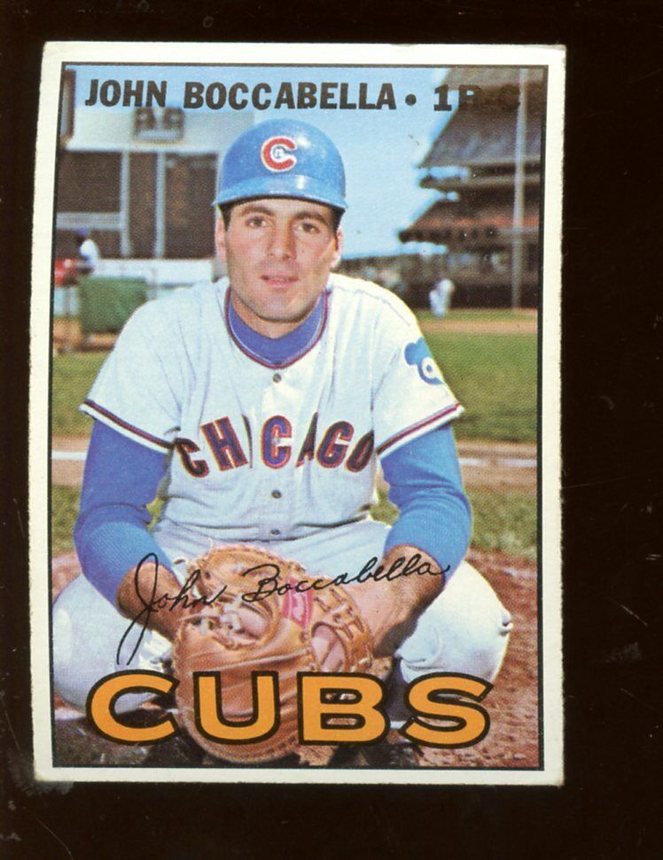 1967 Topps John Boccabella Chicago Cubs High Number Baseball Card #578  EX