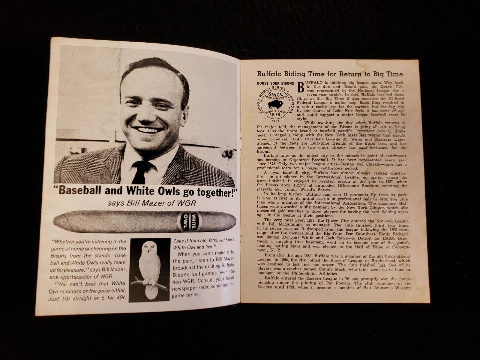 1963 Buffalo Bisons Baseball Media Guide - Minor League