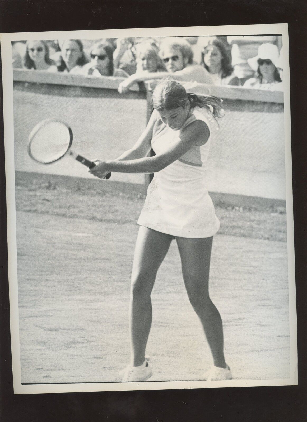 Original September 28 1972 Chris Evert Tennis Wire Photo