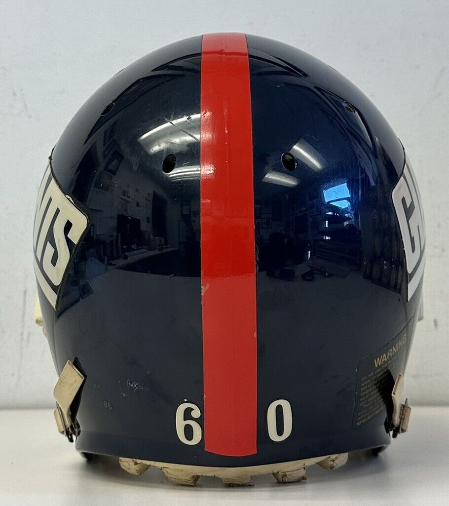 c 1986 Brad Benson New York Giants Game Used Super Bowl XXI Football Helmet #60