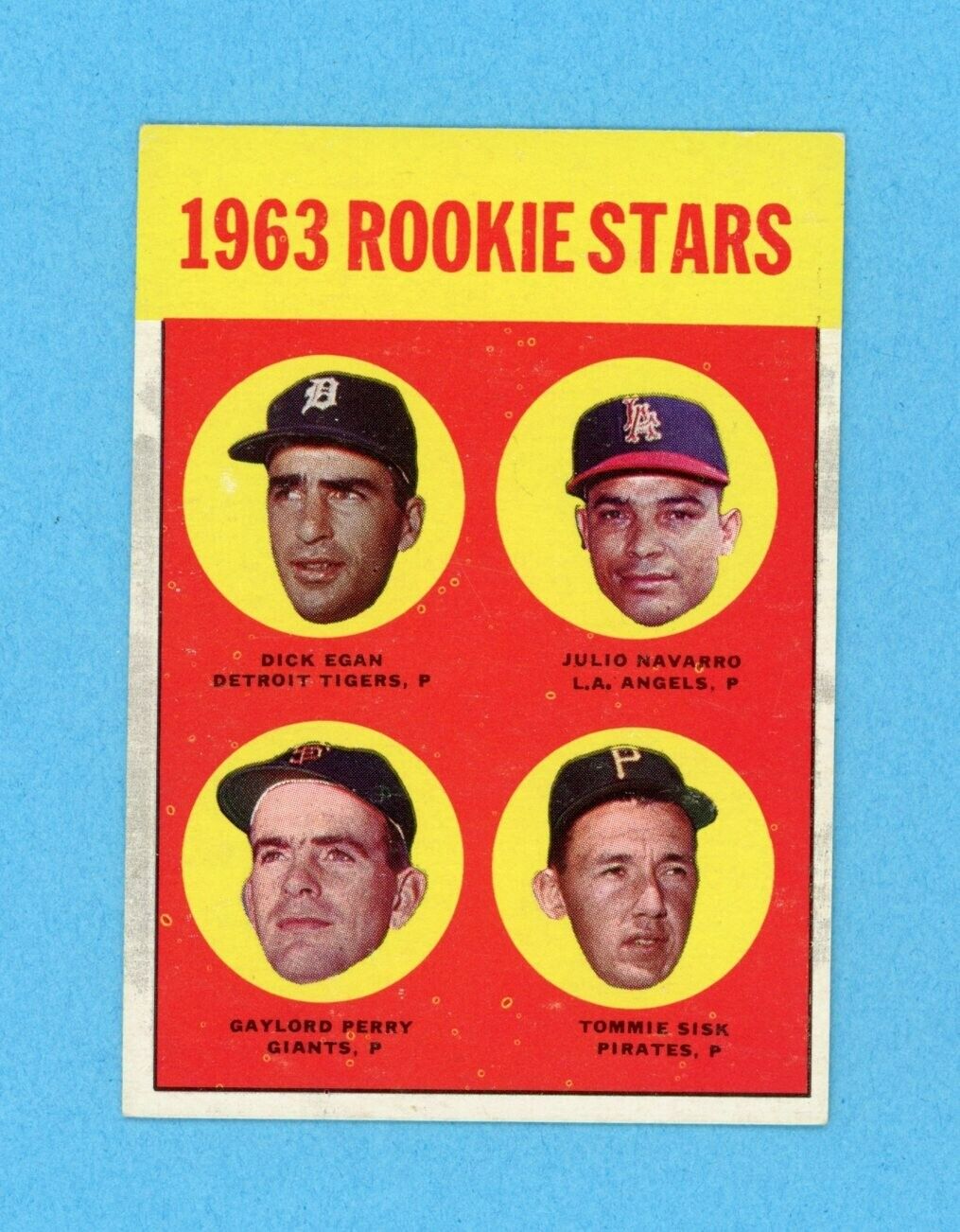 1963 Topps #169 Rookie Stars Gaylord Perry Baseball Card EX+ - Ex/Mt stains