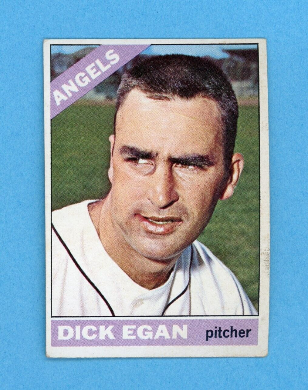 1966 Topps #536 Dick Egan California Angels High Number Baseball Card Vg/Ex